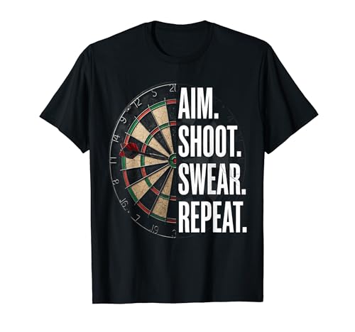 Aim Shoot Swear Repeat Funny Darts Dart Player T�V���c