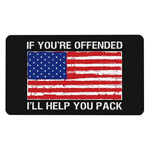 Tapis de souris amusant grand format 36x60 cm accessoire bureau If You Are Offended