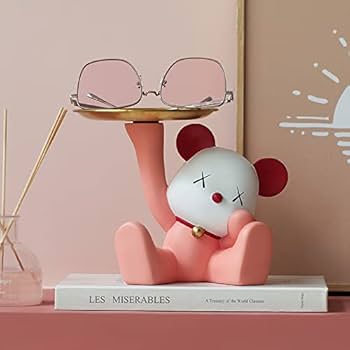 Amazon.co.jp: Be@rbrick 皿を捧げる暴力熊 クマ キー収納 鍵置き 小物