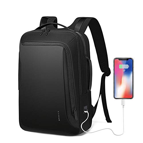 Business Laptoptasche,Reiserucksack Mit USB-Ladeanschluss 15,6 Zoll Laptop-Rucksack Wasserdichter Tagesrucksack Handtasche Im Freien Verstellbarer