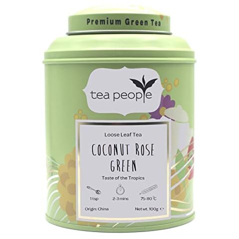 Tea People Coconut Rose Green Tea Caddy Cover