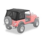 Bestop 55729-15 Black Denim Supertop Replacement Skins w/Tinted Windows 1976-1995 Jeep CJ7 and Wrangler