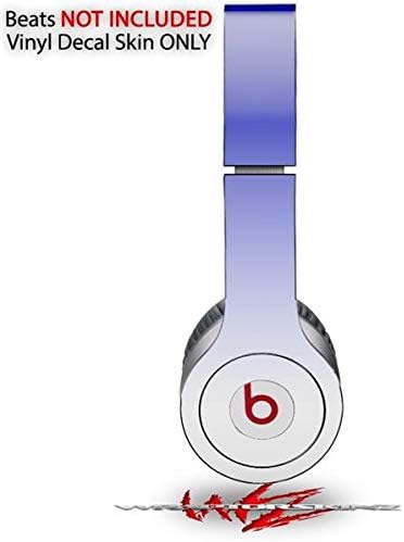 Skin Decal Wrap Works with Original Beats Solo HD Headphones Smooth Fades White Blue Skin Only (Headphones NOT Included)