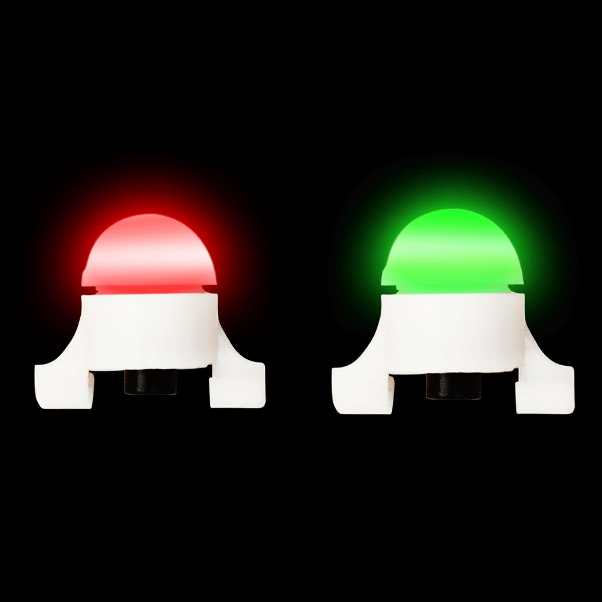 DollaTek 2 paquetes 2 en 1 Pesca en el mar Luz nocturna con punta de caña LED Alarma de picadura de pez Alarma de picadura electrónica con sensor de movimiento Luz Clip