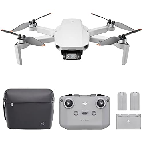 DJI Mini 2 Fly More Combo – Ultralight Foldable Drone, 3-Axis Gimbal with 4K Camera, 12MP Photos, 31 Mins Flight Time, OcuSync 2.0 10km HD Video Transmission, QuickShots, Gray (CP.MA.00000306.01)
