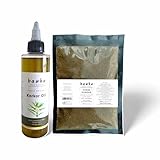 bawku naturals Chebe Powder Original & Pure Karkar Oil from Chad, Africa. Super Hair Growth & Extra Moisturizing Bundle (Starter Pack) 4oz each