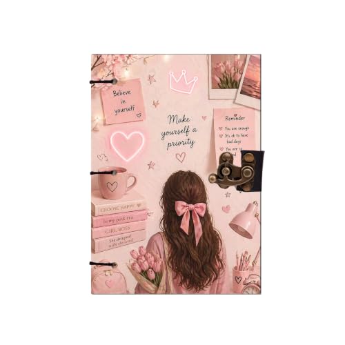 Image of Priority Diary Notebook 7x5 Inch 160 Pages Unruled Journal for Writing