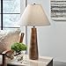 Signature Design by Ashley Danset Casual Contemporary UL Listed Table Lamp with Empire Hardback Fabric Shade and 3-Way Switch, Wood, 30.13