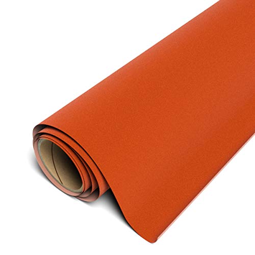Vinyle thermocollant Siser StripFlock Pro orange à texture velours douce - 2
