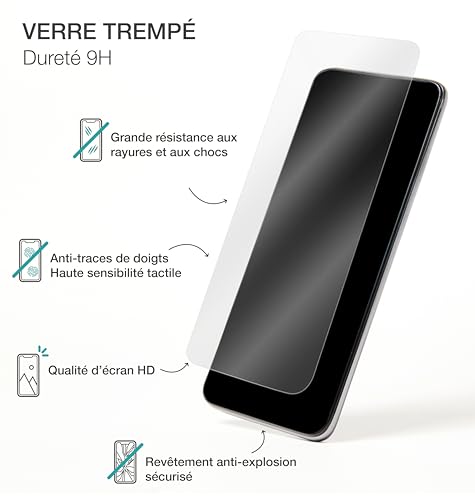 Pack iPhone 16 Pro Bigben con carcasa transparente y cristal templado SmartFrame 3
