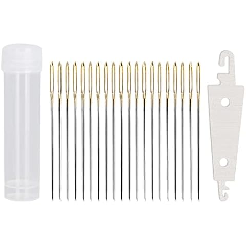 100 PCS Large Eye Blunt Needles Set Cover