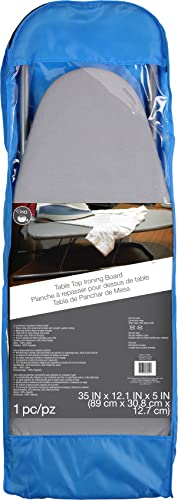 Dritz Clothing Care 82451 Table Top Ironing Board, 35-1/2 x 12-1/4 x 5-Inch, Gray