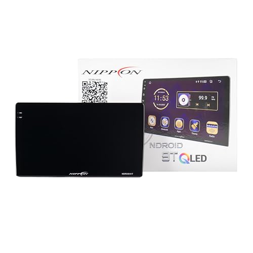 Image of Nippon NDROID 9T Car MediaPlayer with QLED Display with 1280 * 720 Screen Resolution, Built-in Wireless Carplay and Android Auto, Android V13, BT v5.2, Supports WiFi 2.4&5G, AHD Rear Camera (2 /64 GB)