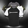 Men's Running Shirts, Workout Rag Top Size XXX Large, Breathable Fast-Drying Dry Fit Athletic Short Sleeve Tshirts, Training, Fitness, Sports, Soft Gym Clothes Men's T Shirt (Black White -3XL) #2