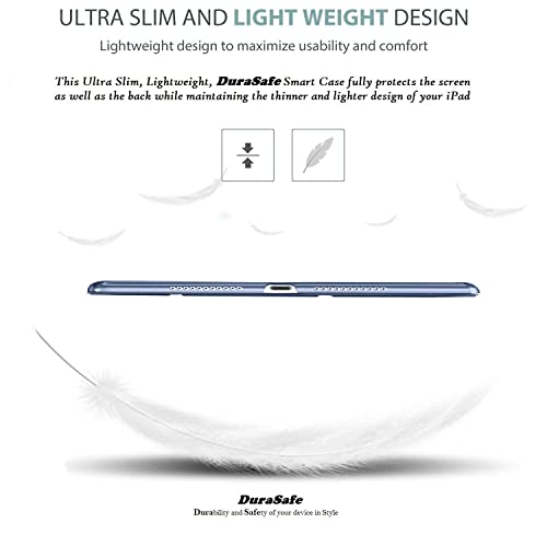 Image of DuraSafe Cases for iPad 8.3 Inch Mini 6th [ Mini 2021 6 Gen ] A2567 A2568 A2569 MK7M3HN /A MLWL3HN /A MK7R3HN /A MK7P3HN /A MLWR3HN /A MK7X3HN /A MK7V3HN /A MK893HN /A MLX43HN /A Smart PC Cover - Navy Blue