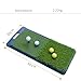 Aislor 60CM×30CM Foldable Golf Hitting Mat - Long Short Grass Combo, Handheld Indoor Practice Pad, Lightweight & Quick Setup Green 60cm * 30cm