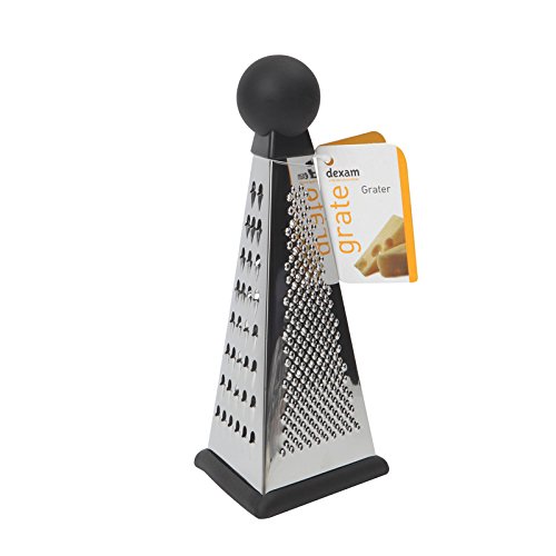 Dexam 17851108 Stainless Steel Triangular Grater, Silver