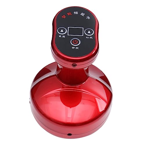 SEWOART 1 Pc masajeador de cuerpo drenaje linfatico masajeador de succión de acupuntos dispositivo de masaje instrumento de raspado eléctrico rojo