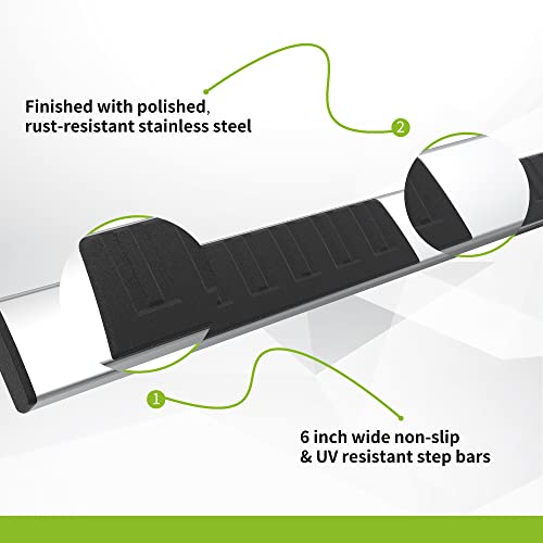Autosaver88 Running Boards Side Step Nerf Bar Compatible With 2019-2023 Dodge Ram 1500 Crew Cab New Body Style (Not Fit 2500 3500/2019-2023 Classic), Stainless Steel Side Step Nerf Bar #TOP2
