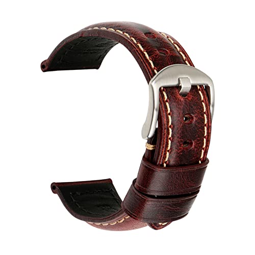 Bracelets montre en cuir pour hommes de rechange vintage 18mm-26mm