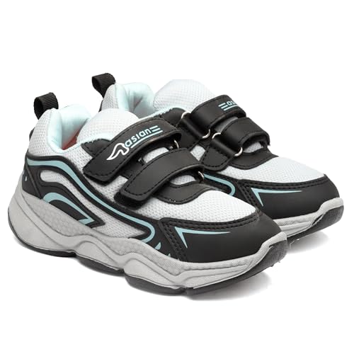Image of ASIAN Kids UNITY-03 Stylish Sports mid Top Running and Walking Shoes with Velcro for Boys with Upper mesh for Extra Comfort