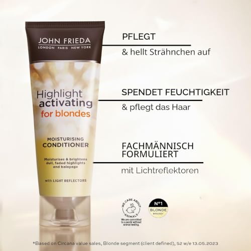 John Frieda Sheer Blonde Highlight Aktivierendes feuchtigkeitsspendendes Shampoo, 500 ml – Ansicht 2