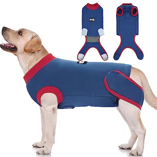 Image of IDOMIK Dog Recovery Suit for Neuter Spay,Anti-Licking Dog Surgical Bodysuit