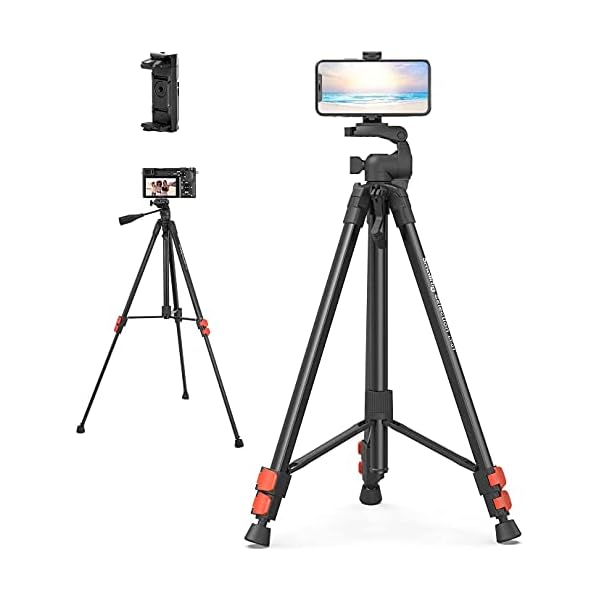 SmallRig Selection Kamera Stativ, Reisestativ für Smartphone DSLR, Leichtes Kamera-Dreibeinstativ mit Bluetooth…
