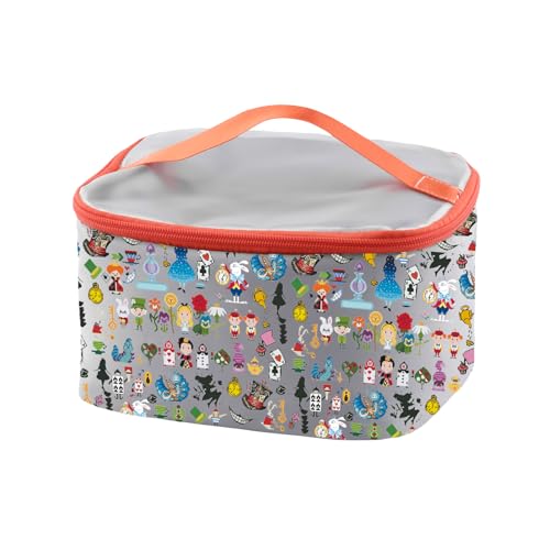 PXTIDY Cartoon Characters Cosmetic Case Faily Tales Fans Gift Cartoon Theme Makeup Organizer Bag