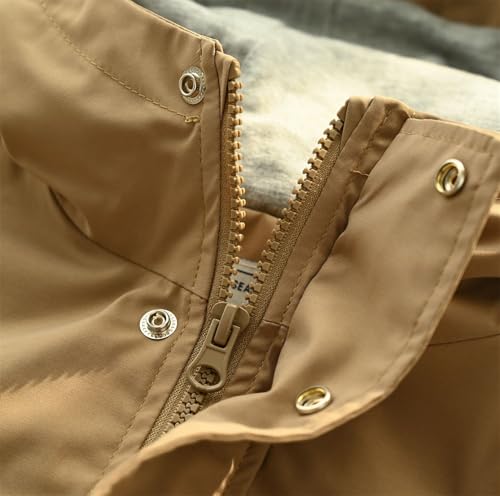 Cromoncent Kids Boys Hooded Cotton Lined Outdoor Jacket Windbreaker3