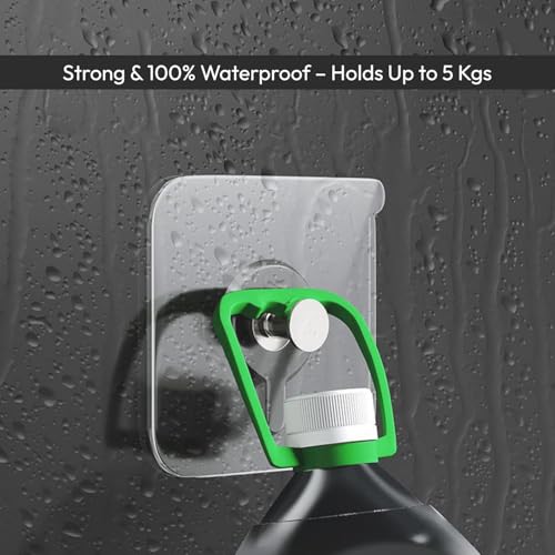 Image of AZARIA 30 Pcs Adhesive Wall Hooks, Heavy Duty Hooks for Wall Hanging, Strong and Self-Adhesive Sticker Hooks for Walls, Transparent Waterproof Wall Hanger Hook (30)