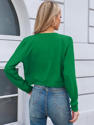 Image of Heymoments Women's Thin Shrugs Long Sleeve Lightweight Cropped Tops Open Front Cardigan for Dress S-2XL