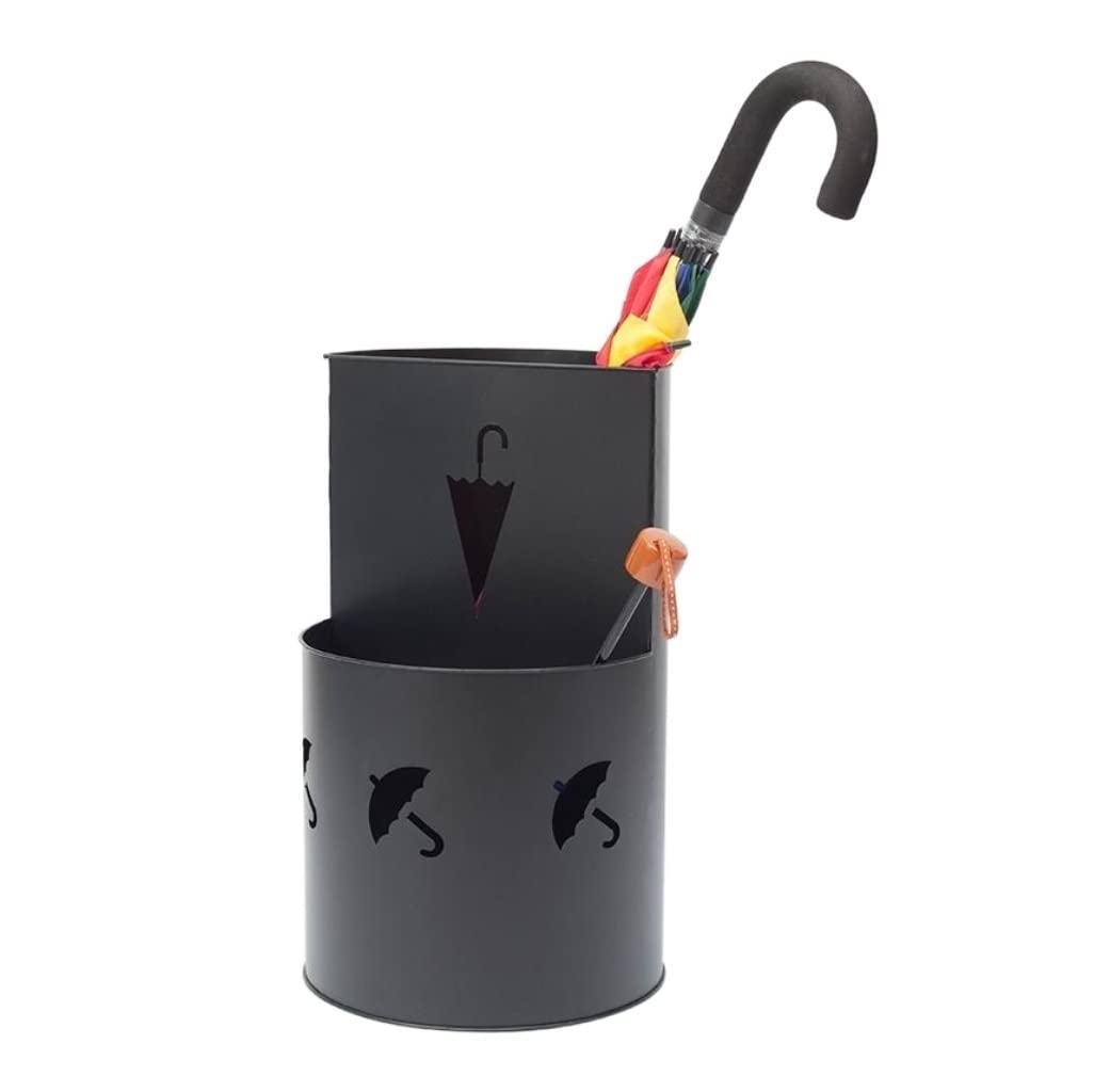 Porte-parapluie à motif de parapluie créatif avec collecteur d'eau intégré