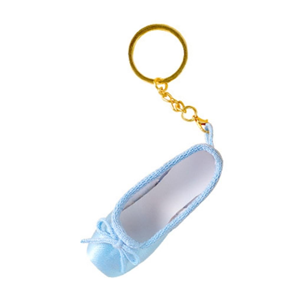 Asukohu Key Chain Ballet Shoes Keychain Pointe Shoes Keyrings Handmade Pointe Shoe Charm Bag Penddant for Dance Lovers