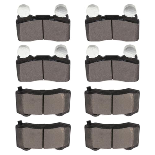 Image of SCITOO D1474 D1053 8PCS Front and Rear Semi-Metal Brake Pad Sets | Fit 2010-2015 For Chevrolet For For Camaro 6.2L