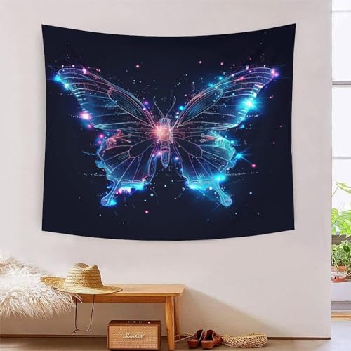 Tapisserie murale 3D lumineux grand tissu tenture chambre et salon 180x230