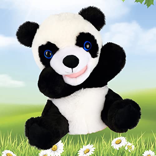 Easfan Panda Hand Puppet Plush Animal Toy With Movable Mouth For Role Play Storytelling Preschool Teaching Birthday Gifts For Kids Boys Girls thumb #7