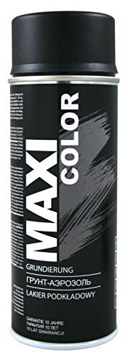Maxi Color Imprimación universal en aerosol para imprimación, bote de 400 ml, imprimación (negro mate)