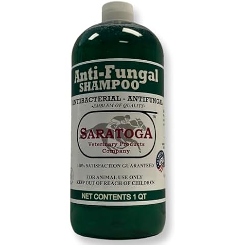 Saratoga Veterinary Product Antifungal Shampoo for Horses - Antibacterial Horse Shampoo and Conditioner - Effective Antifungal Horse Shampoo - Professional Quality Equine Care (32 Fl Oz.) Cover