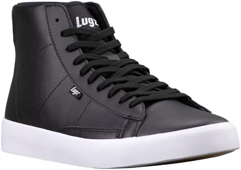 Lugz Men's Drop Hi Sneaker, Black/White, 9.5 | Image 1