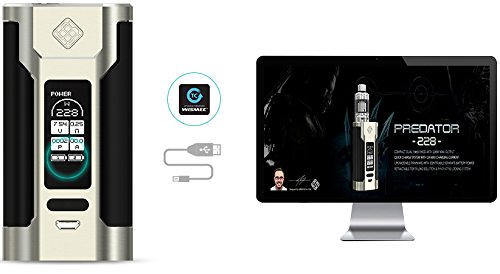 Genuine Original Wismec Predator Kit 228W TC Mod With Elabo 4.6ml Tank  (BLACK) : Amazon.de: Electronics & Photo