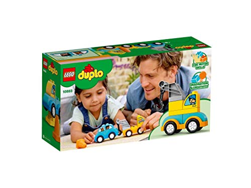 LEGO 10883 DUPLO Mein erster Abschleppwagen, Bauset mit Spielzeugauto für Jungen und Mädchen im...