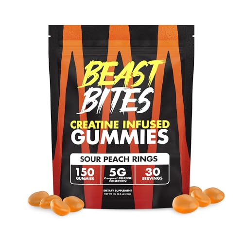 BEAST BITES - Creatine Infused Gummies - 5g Creapure Creatine
