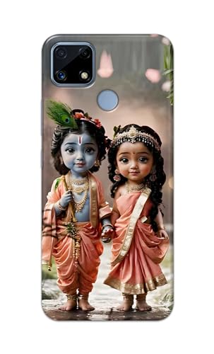 Image of Printed Hard Back Cover for Realme C25 | Realme C25s Back Cover (Radha Krishna Love -J2) -190724(EA)