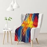 Manta de franela suave con estampado clásico de cuadros coloridos, acogedora manta de forro polar, ideal para acampar, cama, sofá, descanso en casa, siesta en la oficina, para adultos y niños, piel se