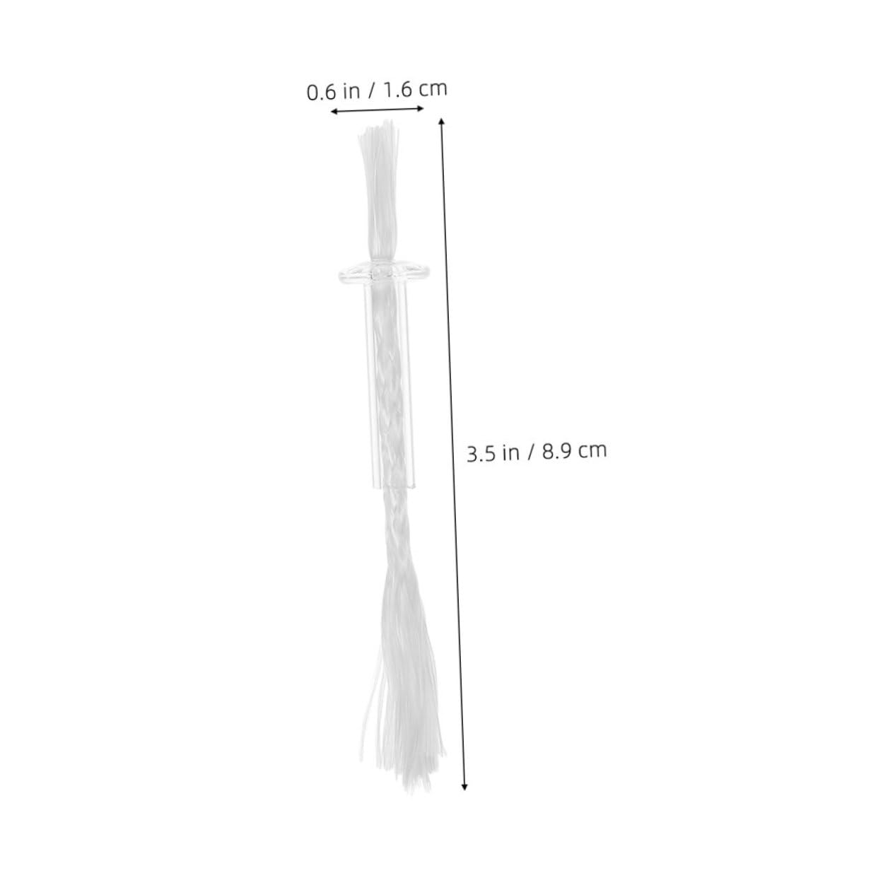 MAGICLULU 4 Pack Fiberglass Wick Oil Lamp Wicks Tube Holder for DIY Candle Making for Religious Ceremonies and Outdoor Camping