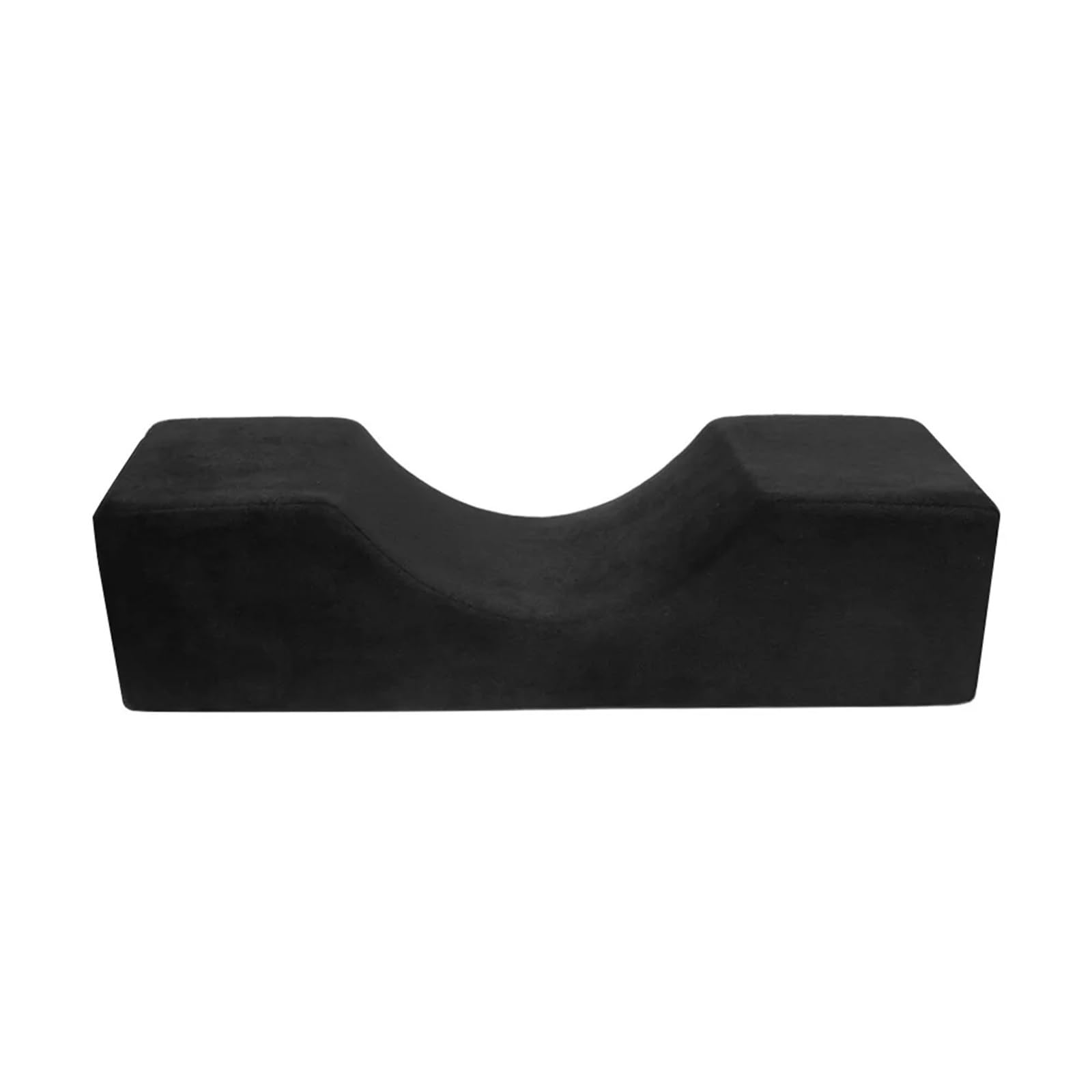 GCYEIDMA Lash Extension Pillow Professional Lash Pillow Neck Support Eyelash Soft Grafting Eyelashes Memory Foam Extension Makeup Salon(Black Flannel)