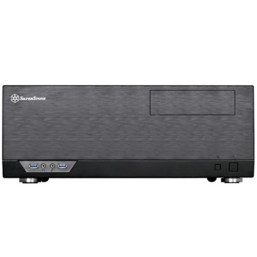Image of Silverstone Technology GD09 Home Theater PC (HTPC) Computer Case with Faux Aluminum Design for ATX /Micro-ATX Motherboards, SST-GD09B