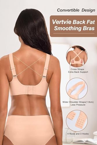 Image of Vertvie Womens Seamless Jelly Bras No Underwire Comfort Push Up Bras Buttery Soft Wireless Bralette Full Coverage Sports Bra