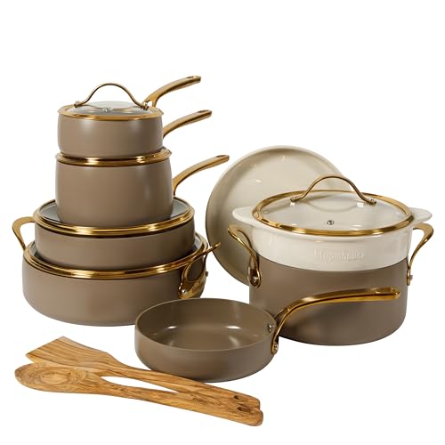 Bloomhouse 15 Piece Ceramic Nonstick Set